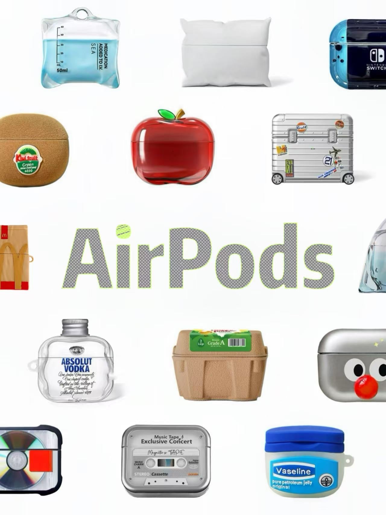 Creative headphone cases, cute and unique earphone cases for AirPods 1-4 / AirPods pro 1/2/3