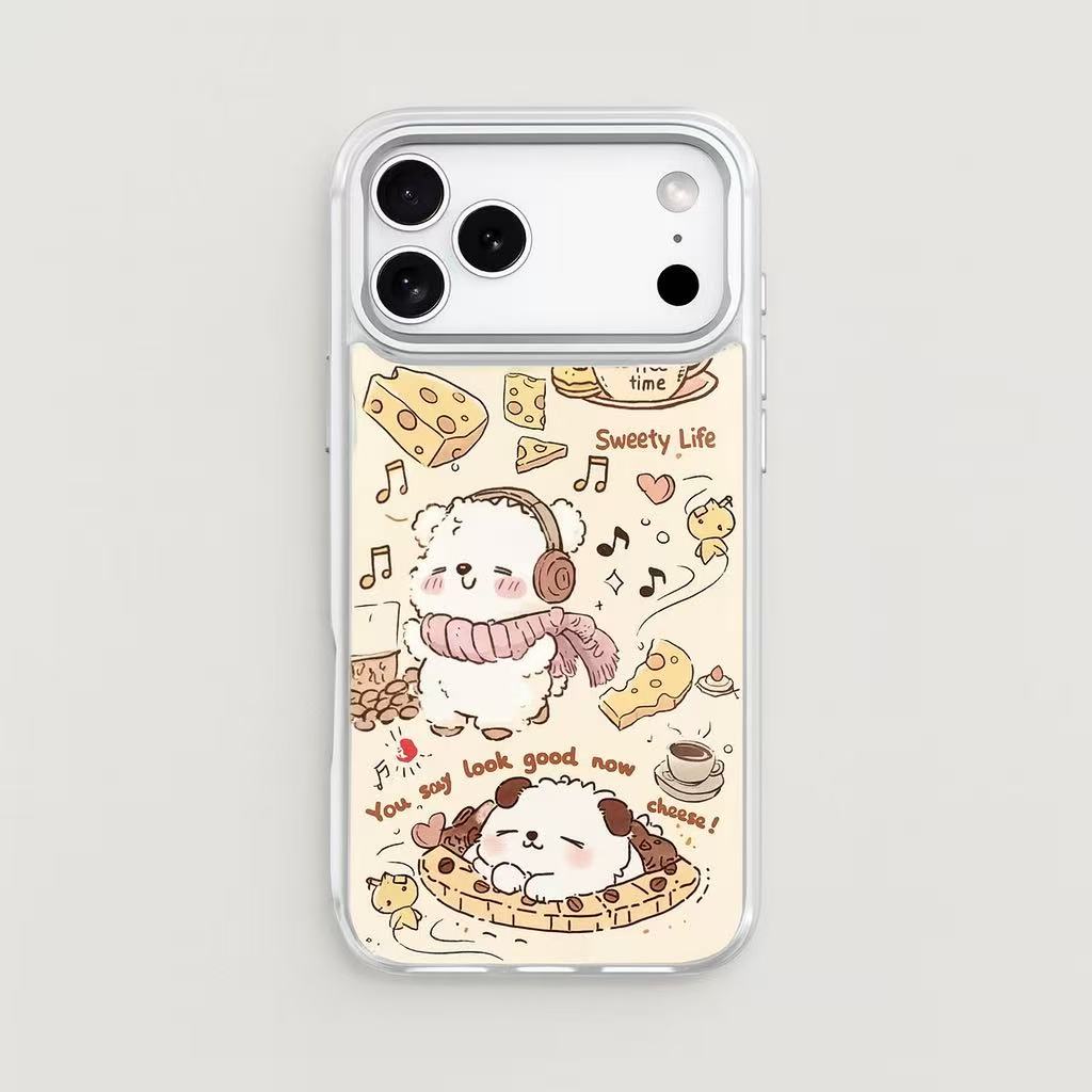 Magnetic Detachable Backplate Case for iPhone – "Cat Café" Edition