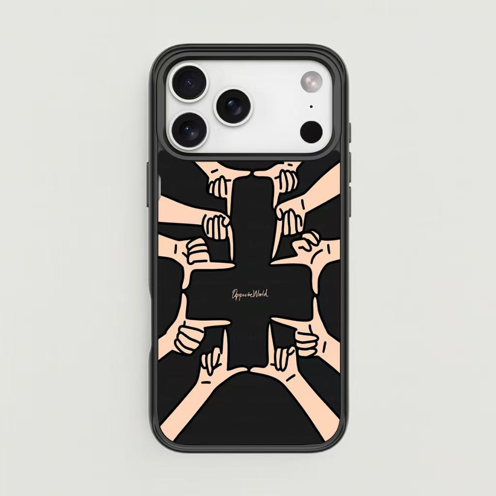 Artist's original design series: "Opposite World" Edition Backplate Case for iPhone
