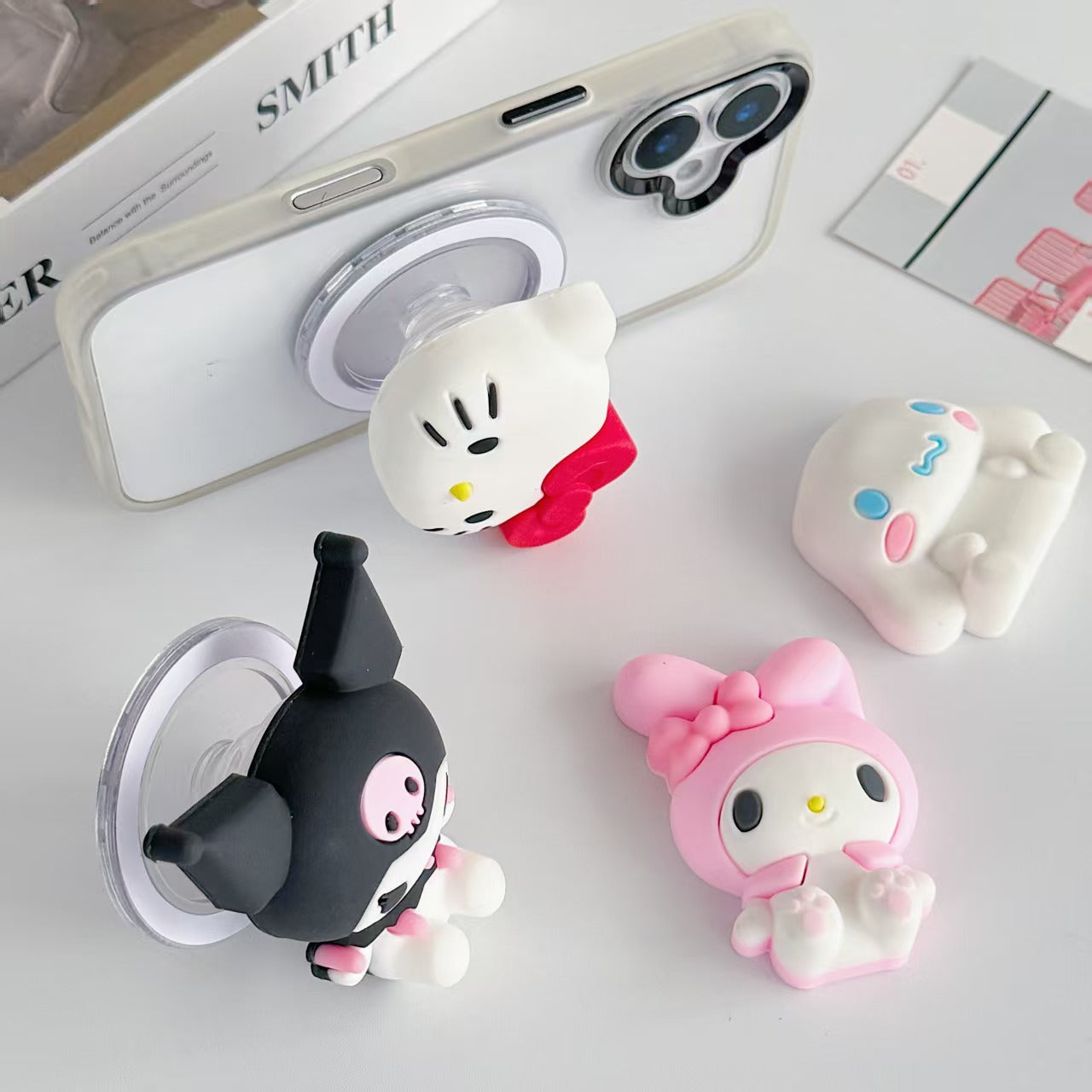 Sanrio series Magsafe iPhone stand: Hello Kitty, My Melody, Kuromi, Cinnamoroll