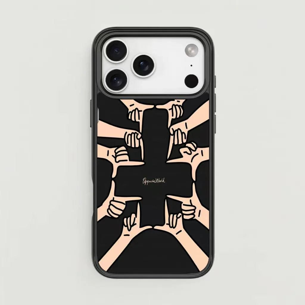 CASE IN CASE Artist's original design series: "Opposite World" Edition Backplate Case for iPhone