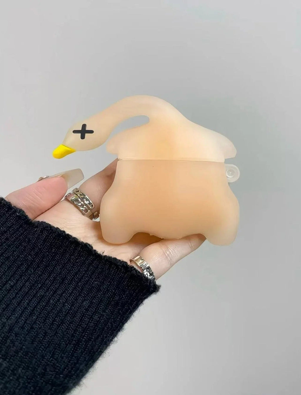 CASE IN CASE Creative roast duck UV-reactive color-changing earphone case for AirPods