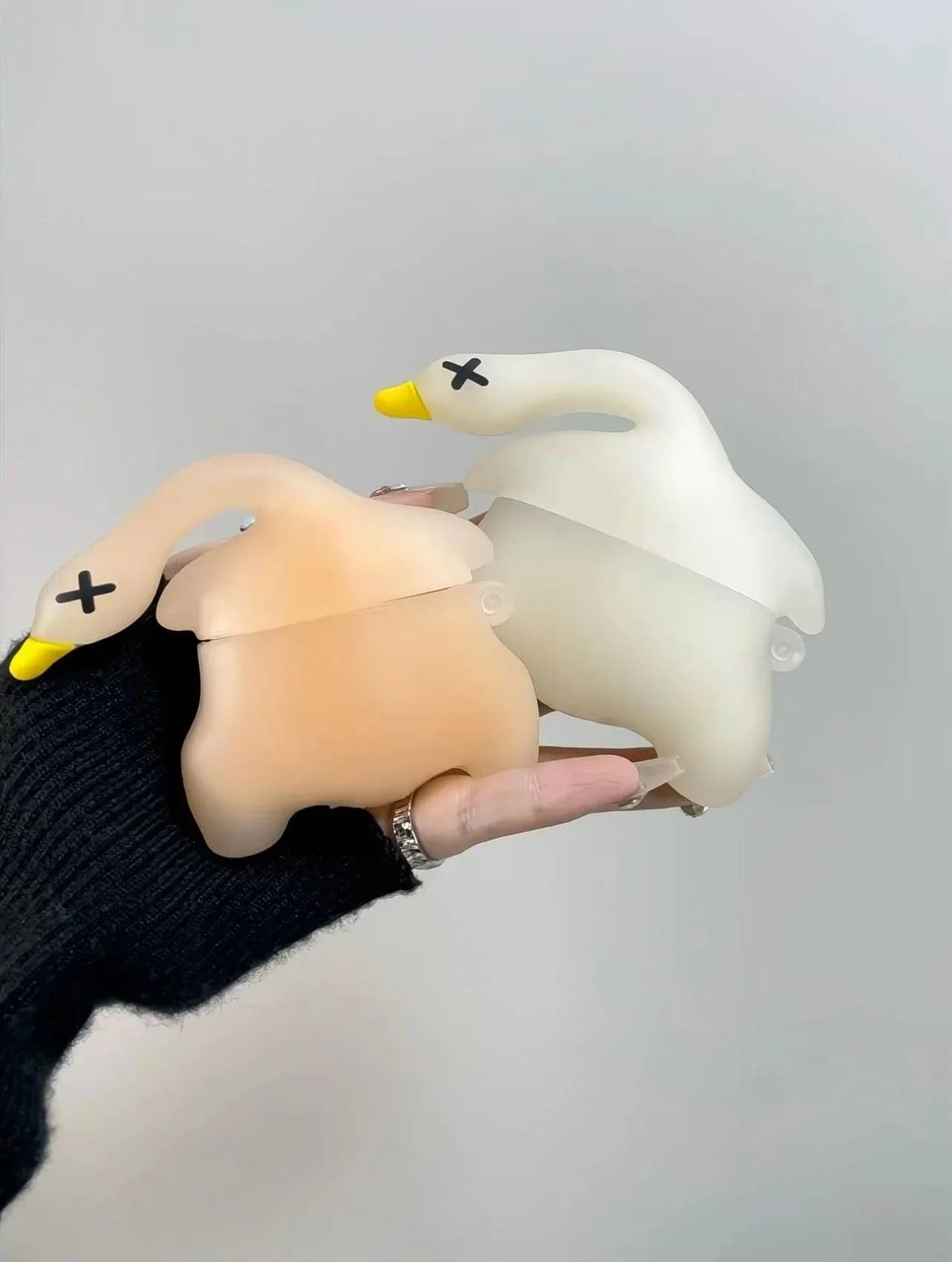 CASE IN CASE Creative roast duck UV-reactive color-changing earphone case for AirPods