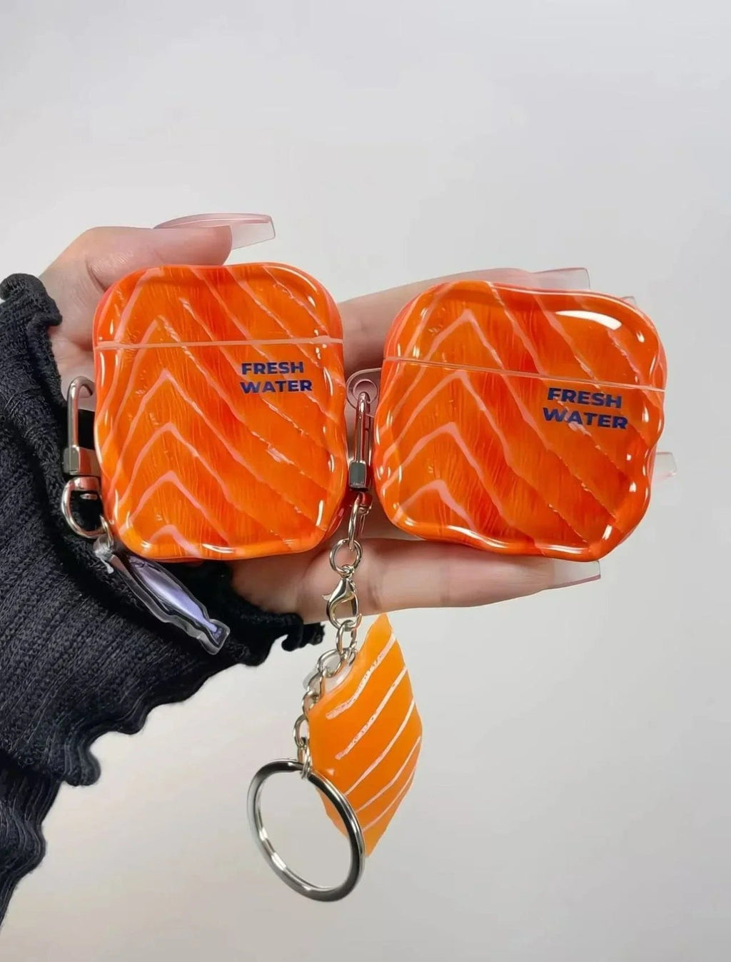 CASE IN CASE Fresh salmon creative AirPods earphone case