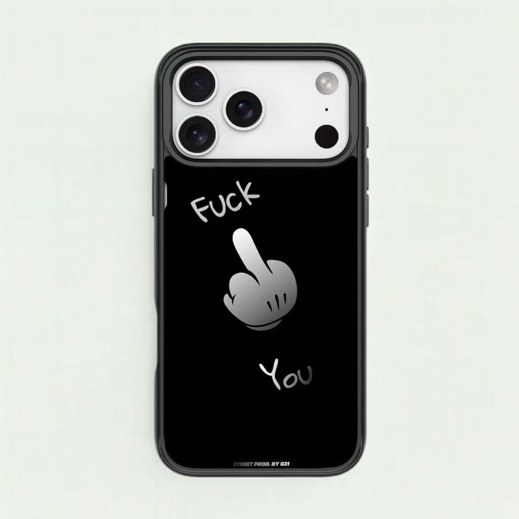 CASE IN CASE Magnetic Detachable Backplate Case for iPhone – "F*ck You Mirror" Edition