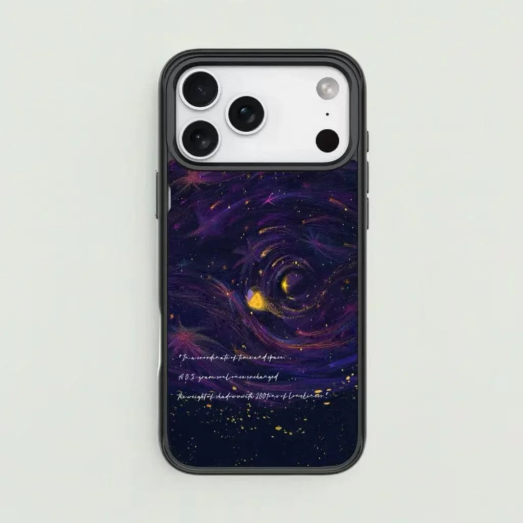 CASE IN CASE Magnetic Detachable Backplate Case for iPhone – "Galaxy Whirl Night" Edition