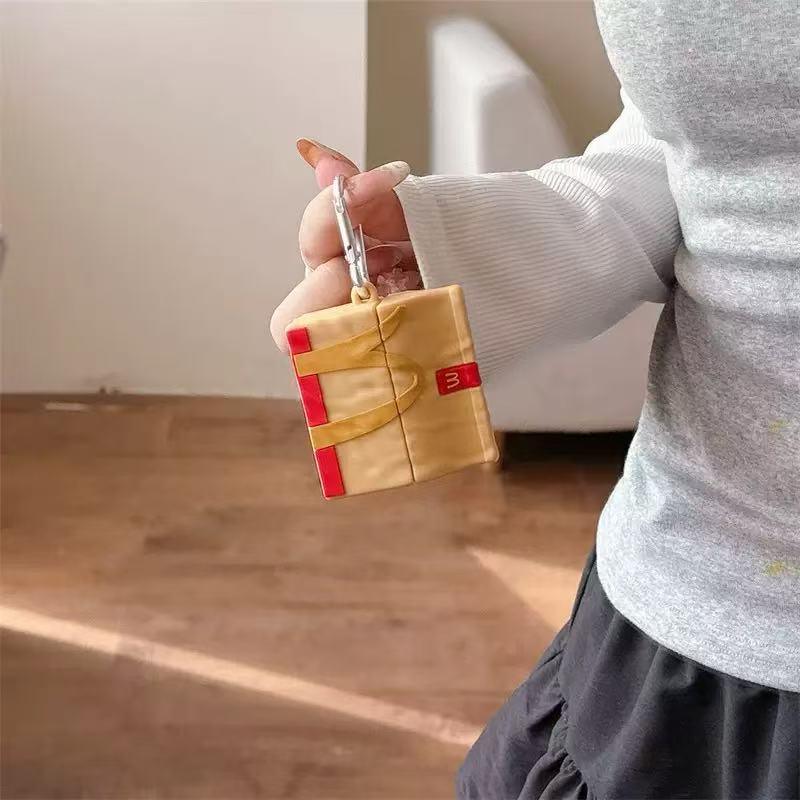 CASE IN CASE McDonald's paper bag creative design earphone case for AirPods
