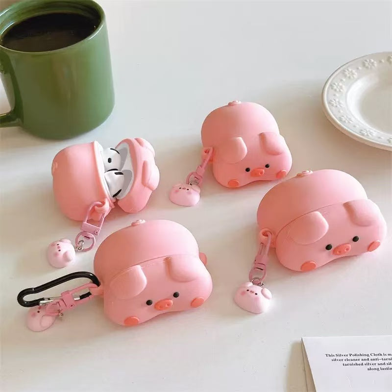 Cutie piggie earphone case for AirPods 4