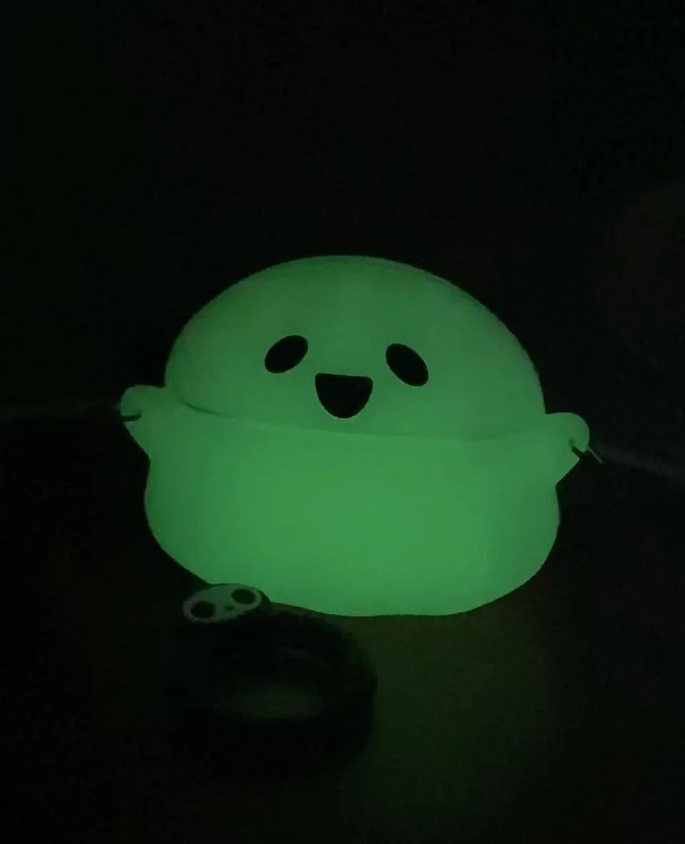 glow-in-the-dark ghost at night dome